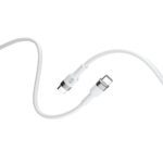 Câble de Charge Rapide Flexible - USB-C vers USB-C - 1m 60W - Blanc - Forever – Image 2