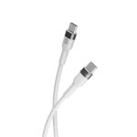 Câble de Charge Rapide Flexible - USB-C vers USB-C - 1m 60W - Blanc - Forever – Image 3