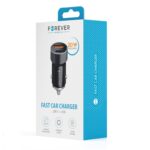 Adaptateur chargeur auto 1xUSB + 1xType C - 20W - Forever
