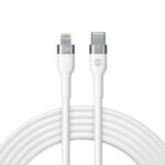 Câble de Charge Rapide Flexible - USB-C vers Lightning - 1m 20W - Blanc - Forever – Image 4