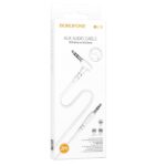 Câble audio auxiliaire jack 3.5mm - 2 mètres - Blanc - Borofone