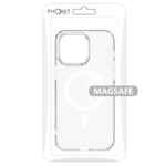 Apple iPhone 16 Plus - Housse silicone souple Magsafe - Transparent/Blanc - Phonit