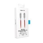 Câble de Charge et Synchro Ultra Rapide- Type C vers Lightning MFI - 1.5m 2.4A 18W - Rouge - Core – Image 2