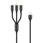 Câble de Charge et Synchro - 3 en 1 - 1.2m 2A - Forever – Image 2