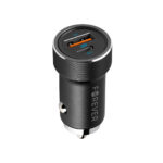 Chargeur auto 1xUSB 1xUSB-C + Câble USB-C USB-C - 20W - Forever – Image 2