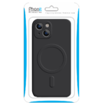 Apple iPhone 14 Pro Max - Housse silicone souple Magsafe - Noir - Phonit