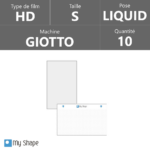 Boite de 10 films à découper avec tapis - Liquid HD - Taille S - Code - My Shape (Giotto)