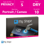 Boite de 10 films à découper - DRY Privacy - Taille S - QR Code - My Shape