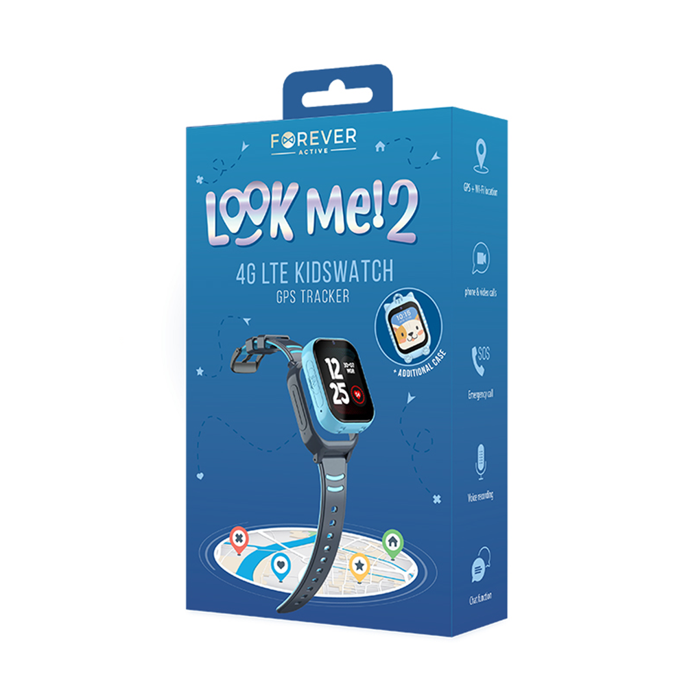 kw-510-bleu-1_202310211454_large Montre connectée bluetooth enfant - Kids Watch KW-510 GPS WiFi 4G - Bleu - Forever – Image 1