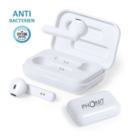Ecouteurs Bluetooth Antibactériens - BT5.0 - Blanc - Phonit