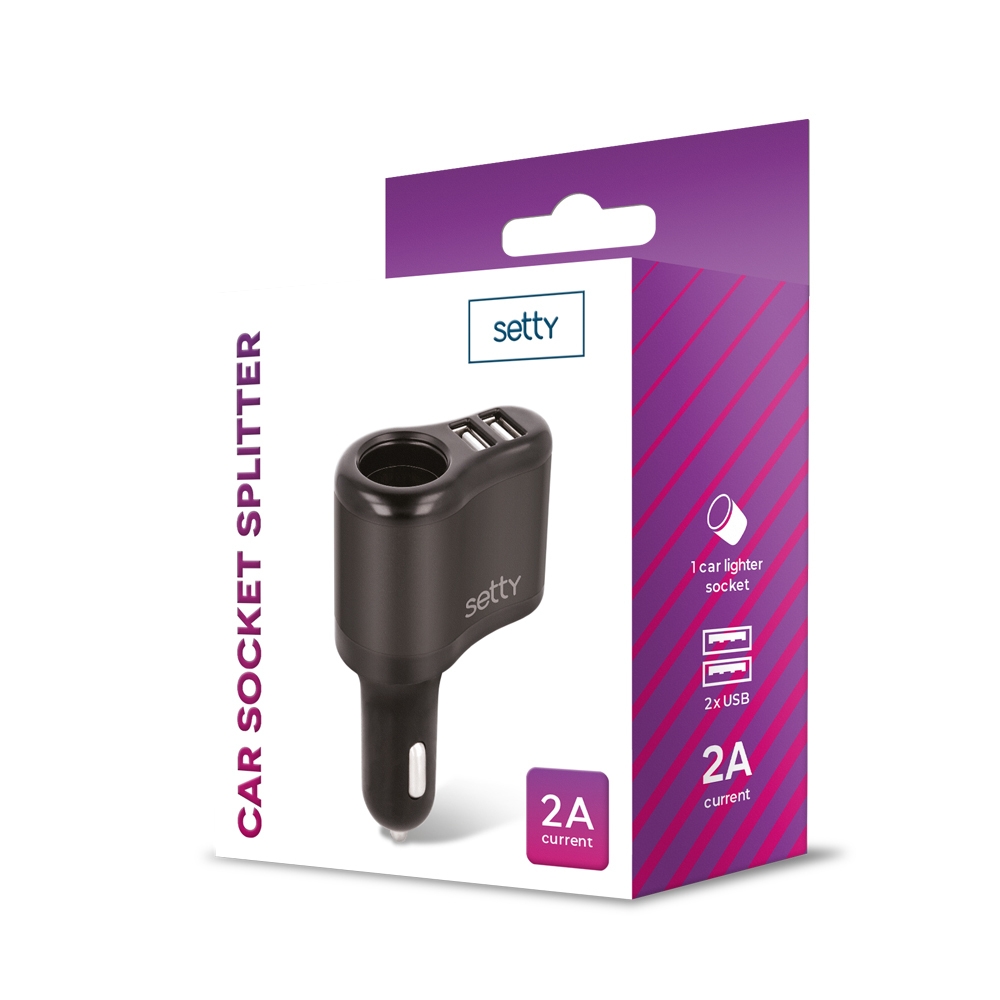 rgs-01-1_2020529121424_large Adaptateur chargeur auto multiprise 2xUSB 2A - RGS-01 - Setty – Image 1