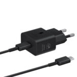 Adaptateur chargeur secteur USB-C 25W + câble USB-C - Samsung EP-T2510XBE - Noir - Packaging Original – Image 2
