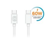 Câble de Charge et Synchro rapide - Type C vers Type C - 60W - Blanc - Forever – Image 2