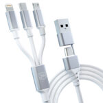 Câble 3 en 1 - USB+USB-C/Micro+USB-C+Lightning 1.5m - Hyper Cable 3in1 - 3mk – Image 2
