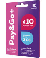 Proximus Pay&Go+ - Carte Sim prépayée avec 10 € de crédit