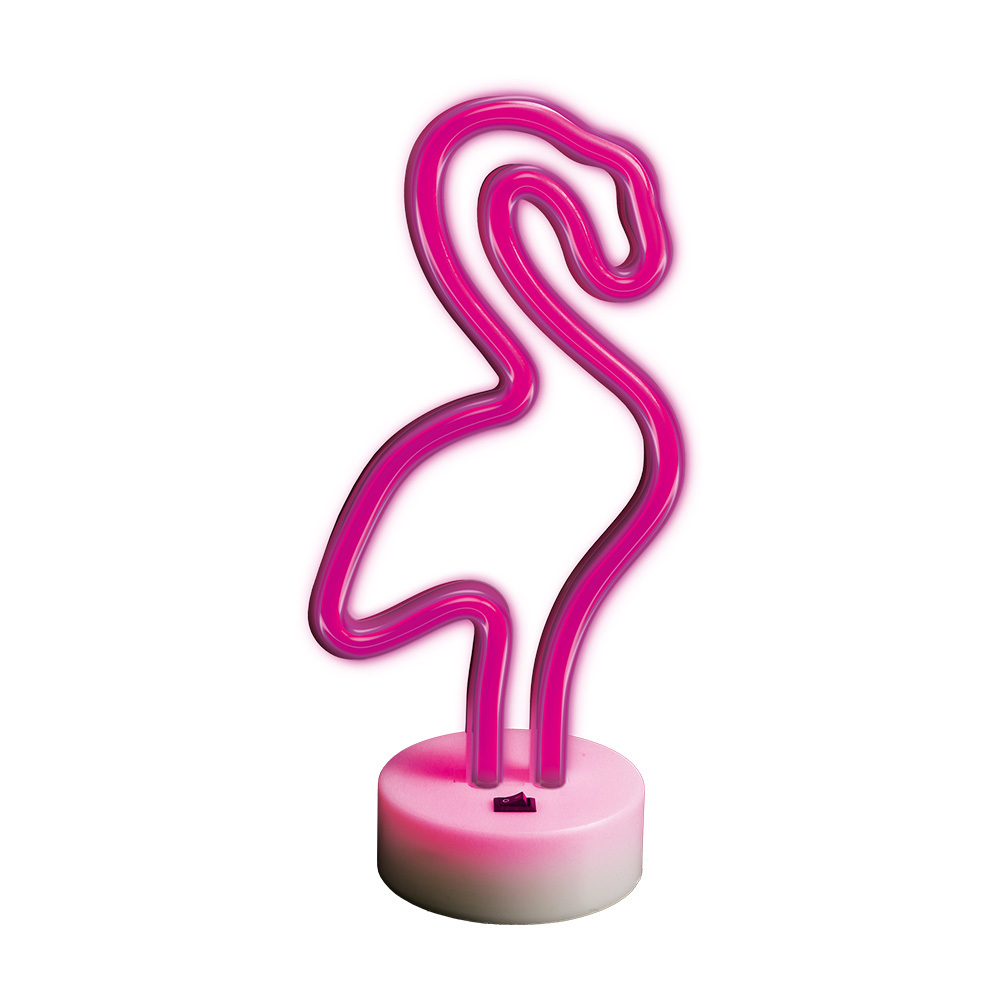 316754_oryg_2025311192049_large-1.jpg Néon LED sur socle - Flamand rose – Image 1