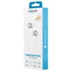 Oreillettes stéréo filaires USB-C avec micro - EP-02 - Blanc - Forever