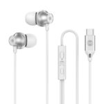 Oreillettes stéréo filaires USB-C avec micro - EP-02 - Blanc - Forever – Image 3