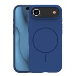 Apple iPhone Air – Coque Silicone MagSafe SlimRing – Bleu Foncé - Phonit