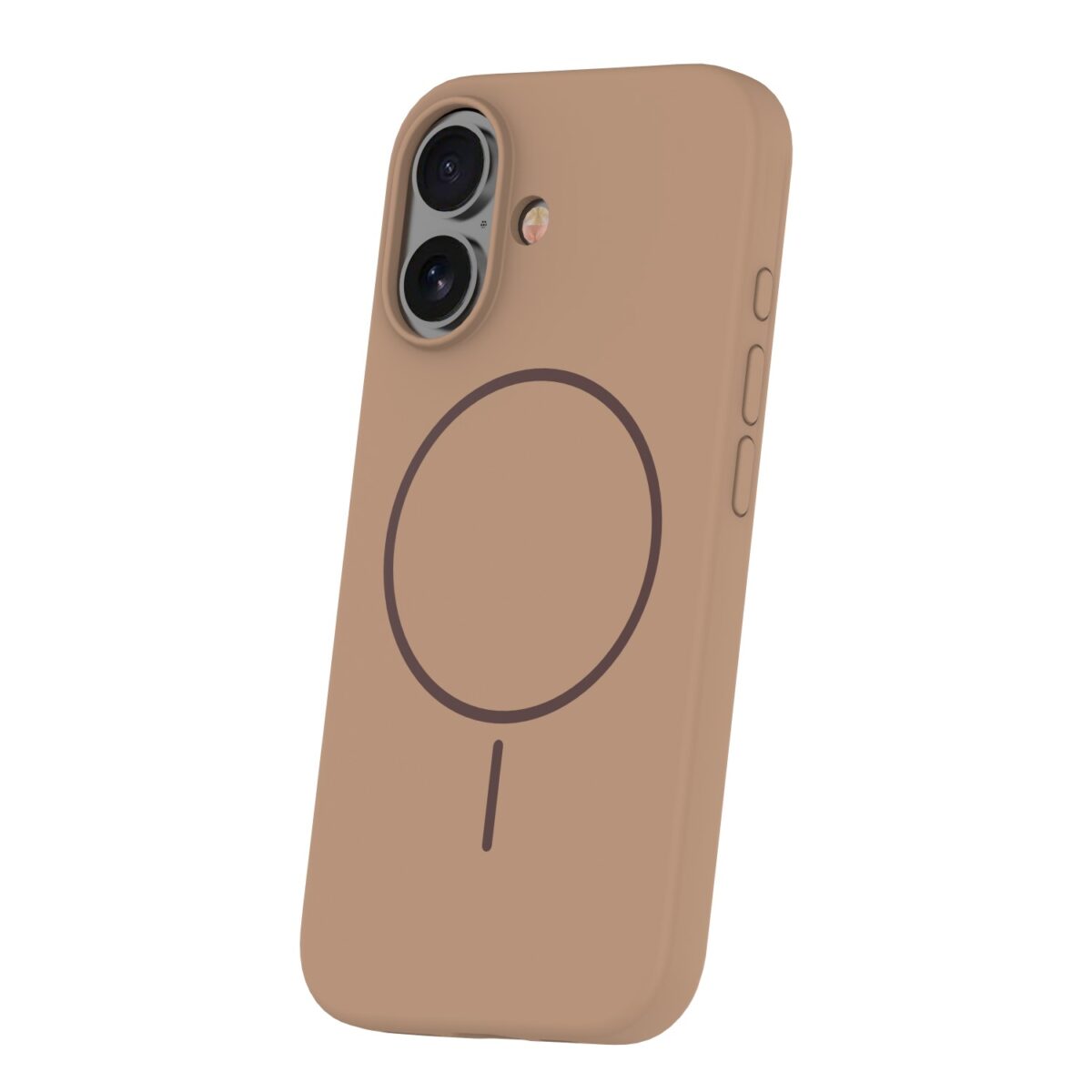 Apple iPhone 17 – Coque Silicone MagSafe SlimRing – Brun - Phonit – Image 2