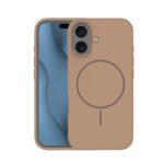 Apple iPhone 17 – Coque Silicone MagSafe SlimRing – Brun - Phonit