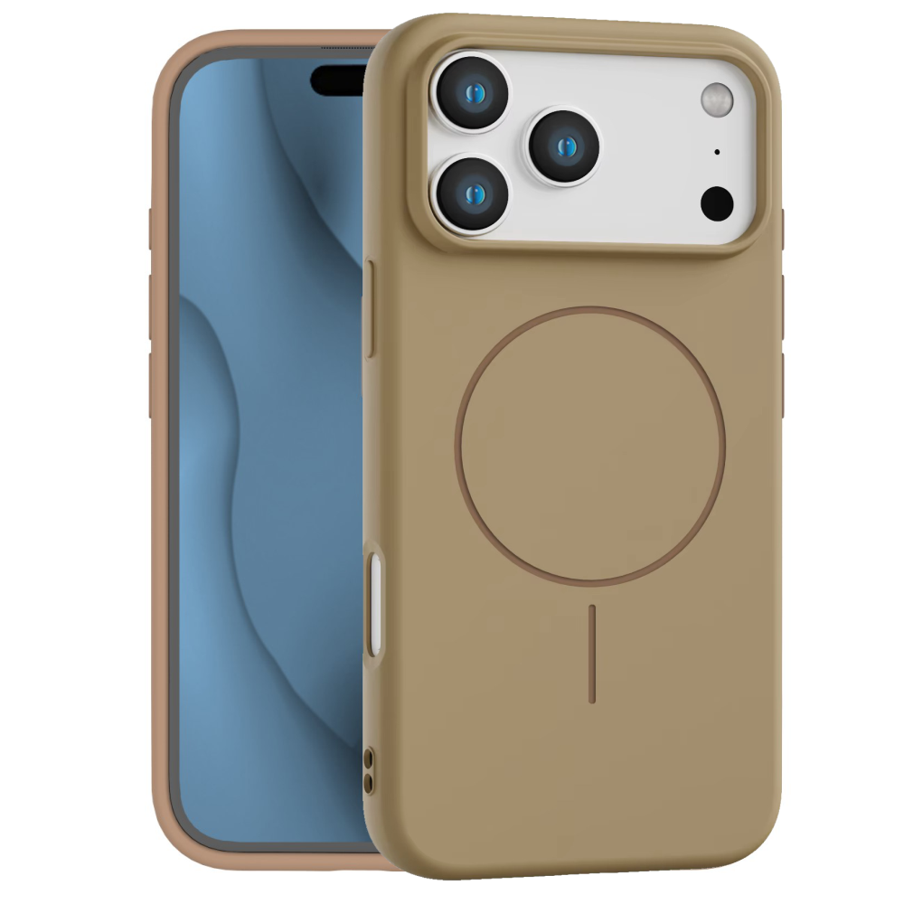 apple-iphone-17-pro-17-pro-max-coque-silicone-magsafe-couleur-12-phonit Apple iPhone 17 Pro – Coque Silicone MagSafe SlimRing – Brun - Phonit – Image 1