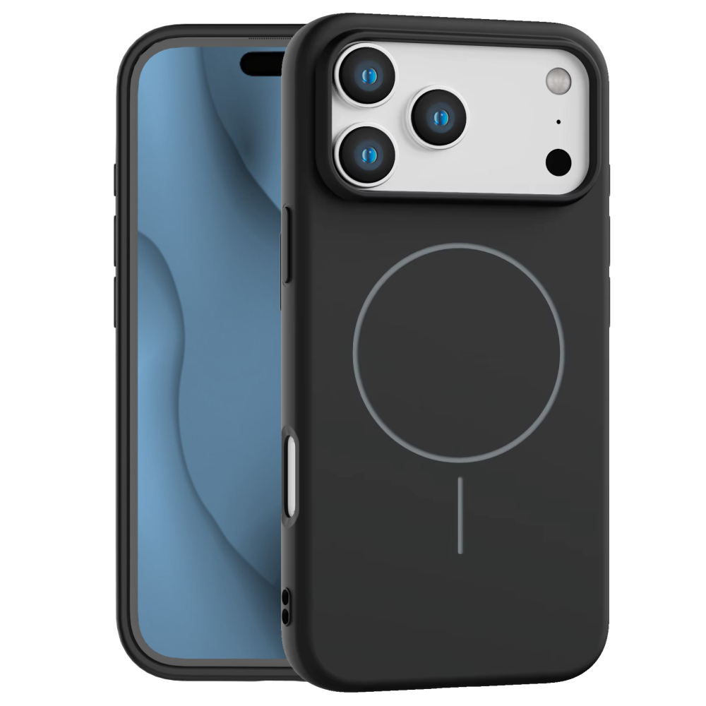 apple-iphone-17-pro-17-pro-max-coque-silicone-magsafe-couleur-13-phonit Apple iPhone 17 Pro – Coque Silicone MagSafe SlimRing – Noir - Phonit – Image 1