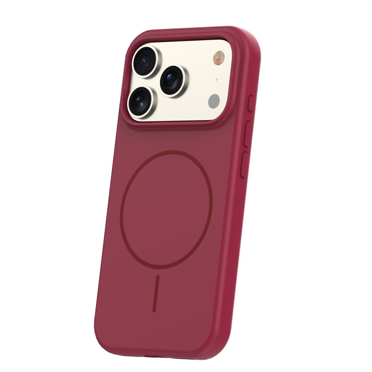 Apple iPhone 17 Pro Max – Coque Silicone MagSafe SlimRing – Rouge - Phonit – Image 2