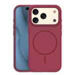Apple iPhone 17 Pro Max – Coque Silicone MagSafe SlimRing – Rouge - Phonit