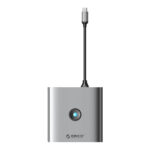 Adaptateur Hub USB-C vers HDMI 4K@60Hz + 3x USB-A 3.0 + USB-C + PD 100W + RJ45 + SD/TF – Orico