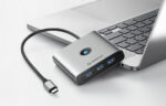 Adaptateur Hub USB-C vers HDMI 4K@60Hz + 3x USB-A 3.0 + USB-C + PD 100W + RJ45 + SD/TF – Orico – Image 2