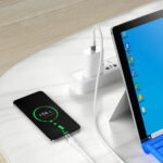 Câble de Charge et Synchro Ultra Rapide - USB-C vers USB-C - 2m 5a 100W GaN - Blanc - Core – Image 2