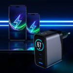 Chargeur Secteur 1xUSB 2xUSB-C 67W - InCharge Lumin avec écran TFT - 3mk – Image 2